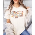 thumbnail image 4 of Nashville Tennessee Shirt for Women, Teens & Kids Groovy Colorful Sports Graphic Tee Natural Shirt Adult 2XL, 4 of 4
