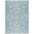 thumbnail image 4 of SAFAVIEH Courtyard Nina Floral Indoor/Outdoor Area Rug, Aqua/Grey, 2'7" x 5', 4 of 9