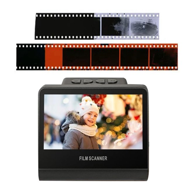 Scanner de Film 22MP, Scanner de Film 16 Go Mémoire Angle de Vision 178 Degrés pour Diapositives Monochromes