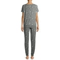 thumbnail image 3 of Secret Treasures Women's and Women's Plus T-Shirt and Joggers, 2-Piece Pajama Set, 3 of 6