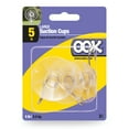 thumbnail image 3 of (6 pack) Ook Suction Cup Hooks, Suction Cup Hangers, Large, 5 lbs, PVC, Clear, 3 pack, 3 of 13