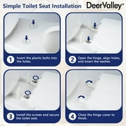 DV-2F0145 21 ADA High 2-piece Toilet , Comfortable Seat Height Dual-Flush Elongated Two-Piece Floor Mounted Toilet (Seat Included)