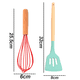 thumbnail image 2 of Juego de utensilios de cocina, 2 siliconas antiadherentes con mango de madera para utensilios de cocina antiadherentes, silicona resistente al calor, 2 of 5