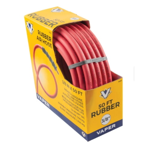 Titan 19382 Air Hose Rubber, 3/8" x 50' Length, Flexible and Durable