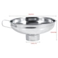 thumbnail image 3 of WALFRONT Funnel, Funnels,High Quality Stainless Steel Household Wide Mouth Canning Jars Funnel With Handle Kitchen Tools, 3 of 3