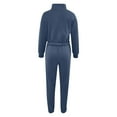 thumbnail image 4 of qolati Women 2 Piece Outfits Half Zip Oversized Crop Sweatshirt Jogger Pants Tracksuit Casual Long Sleeve Matching Set Y2K Sweatsuit, 4 of 6
