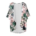 thumbnail image 4 of Cárdigan de moda para mujer, informal, cuello redondo, manga 1/2, blusa, camiseta estampada, top dulce, cárdigan, blusa de poliéster para mujer, 4 of 4
