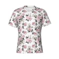 thumbnail image 3 of Naloa Rose Flowers Men's T-Shirt Sport T-shirt Men's Basic Tee Casual Men's Shirt, Round Neck, Short Sleeves - Large, 3 of 5