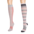 thumbnail image 4 of MUK LUKS Women's 2 Pair Pack Cotton Compression Knee High Socks, 4 of 6
