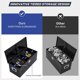 thumbnail image 5 of Heavy - duty 36x15x15 pulgada aluminum truck tool box con lock y 2 compartments para pickup truck beds y rv trailers, 5 of 9