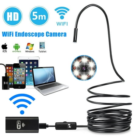 Wireless Endoscope, EEEKit WiFi Borescope Inspection Camera 2.0 Megapixels HD Snake Camera for Android and IOS Smartphone, iPhone, Samsung, Tablet (Best Inspection Camera For Iphone)