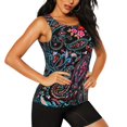thumbnail image 2 of Fotbe Paisley Blusas Sin Mangas para Mujer – Estilo Casual, Corte Suelto, Slim-Fit, Cuello Redondo Deportivo, Tops de Verano para Gimnasio y Yoga-Medium, 2 of 7