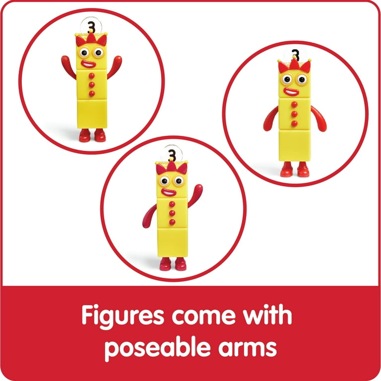 hand2mind Numberblocks Friends Six to Ten, Toy Figures Collectibles, Small  Cartoon Figurines for Kids, Mini Action Figures, Character Play Figure