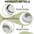 thumbnail image 3 of Uxcell Round Vent Cover, Plastic Soffit Air Vent Floor Air Vents Ventilation Hole for Home Ceiling Wall Duct Cabinet Closet Grey, 3 of 7
