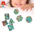 thumbnail image 4 of Dados Poliédricos, Dados Para Juegos Fácil De Rodar Anti Oxidación Resistente Al Desgaste Impermeable 7 Piezas Para Juegos De Mesa ANGGREK AI2013, 4 of 8
