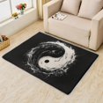 thumbnail image 2 of Tai Chi Rugs for Living Room Bedroom - Black and White Rug 5x8 - Yin and Yang Carpet for Home Decor - Washable Non Slip Patterned Indoor Large Area Rug - Soft & Low Pile (ZJ&280), 2 of 7