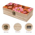 thumbnail image 3 of 7.9×2.3 In Wooden Boxes Durable Easy To Use Dustproof Prevent Slippery Delicate And Cabinet Groovy Flowers (14), 3 of 8