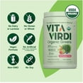thumbnail image 3 of Piping Rock Vita Virdi Organic Greens | 20+ Superfoods & 18 Digestive Enzymes | 1-Month Supply | 0g Sugar | Kiwi Strawberry | USDA Organic, Non-GMO, Vegan | Daily Wellness & Nutrition Supplement*, 3 of 9