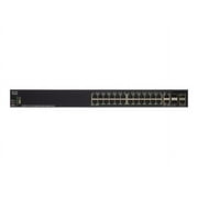 Cisco SG350X-24 Layer 3 Switch - 24 x Gigabit Ethernet Network, 2 x 10 Gigabit Ethernet Uplink, 4 x 10 Gigabit Ethernet Expansion Slot - Manageable - Twisted Pair, Optical Fiber - Modular - 3 Layer Su