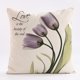 thumbnail image 4 of Funda de almohada floral de primavera y verano, 18 x 18, fundas de almohada de tulipán morado, fundas de almohada de primavera para sofá, sala de estar, casa de campo, decoración de primavera, paquet, 4 of 5