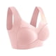 thumbnail image 2 of Minnieouse Sujetadores diarios para mujer, sin aros, sin grasa en la espalda y sujetador corrector de postura Ropa interior rosa l, 2 of 6