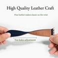 thumbnail image 4 of WFEAGL Apple Watch Series Genuine Leather Replacement Band 42mm 44mm 45mm Dark Blue/Rose Gold, 4 of 8
