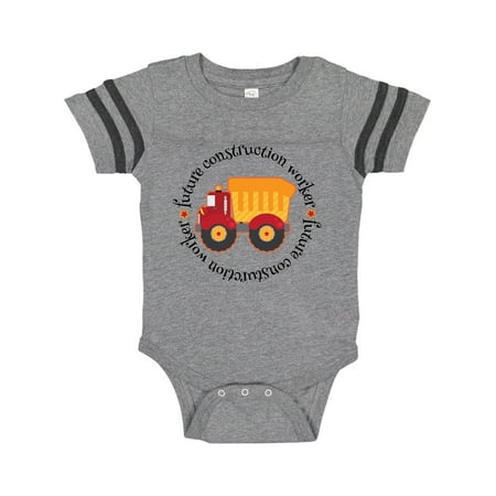 

Inktastic Future Construction Worker Truck Gift Baby Boy Bodysuit