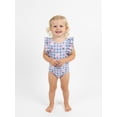 thumbnail image 2 of Character Toddler Girl One- Piece Swimsuit with Ruffles, Sizes 12M-5T, 2 of 6