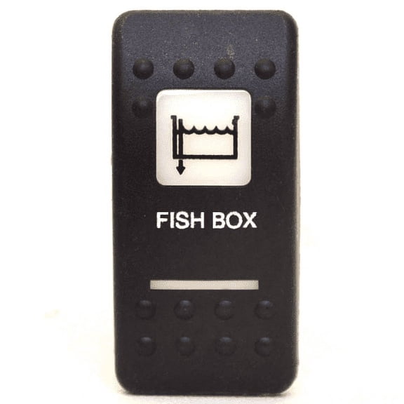 Carling Boat Rocker Switch Cover | Fish Box Black Plastic Actuator