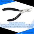 thumbnail image 6 of OdontoMed2011 1 Pc Stainless Steel Professional Grooved Smooth Closing Pliers Black Pvc Grip Jewelry Tools, 6 of 7