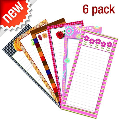 Magnetic Memo Note Pads Seasonal Monthly Themes 35 Sheets ...