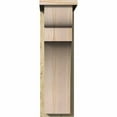 thumbnail image 2 of 8"W x 14"D x 26"H Yorktown Rough Sawn Corbel w/Backplate, Douglas Fir, 2 of 9