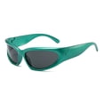 thumbnail image 3 of Wutalume Trendy Fashion Sunglasses for Men and Women, Party Decoration Glasses with UV Protection, Fun and Stylish Eyewear for Festivals, Events, and Daily Fashion Statement,Green, 3 of 4