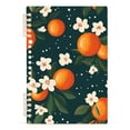 thumbnail image 7 of FORMRS 1-Subject Spiral Notebook 8" x 5" College Ruled 60 Refillable Sheet, 2 Pack, Blue Floral Oranges, 7 of 7