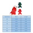 thumbnail image 3 of Pet Costume Clothes, Green Dinosaur Hooded Outfit, XS Size for Small to Medium Dogs and Cats, 1 Piece Soft Plush Halloween Christmas Cosplay Party Apparel for Pet Dress Up, 3 of 9