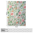 thumbnail image 4 of COMIO  Floral Blanket Flower Blanket Botanical Spring Flowers Blanket Floral Throw Blanket Soft Cozy Warm Plush Flannel Blanket Gift for Woman Flower Lover Couch Bed Living Room Decor, 4 of 6