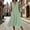 Green, variant on Women's Summer Sleeveless V Neck Midi Dress Eyelet Lace Trim Button Front Casual Dress with Pockets Green XL(XL)