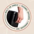 thumbnail image 6 of Acento Linea Slim Rectangular Step Trash Can, 1.3 Gallon Bathroom Waste Bin with Soft-Close Lid and Removable Inner Bucket, Matte Black, 6 of 11