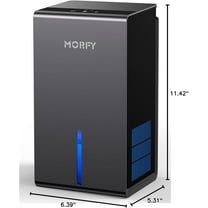 Compact Quiet Dehumidifier for Bedroom Bathroom RV with Auto Shut Off, Small Room Humidity Control