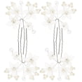 thumbnail image 2 of 4 Pcs Épingles à Cheveux Fleur Mariage Perle Épingle à Cheveux Mariée Épingles à Cheveux Mariage Pièces de Tête de Mariée, 2 of 8