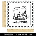 thumbnail image 2 of Manitoba Canada Destination Travel Square Rubber Stamp Stamping Scrapbooking Crafting - Small 1.25in, 2 of 7
