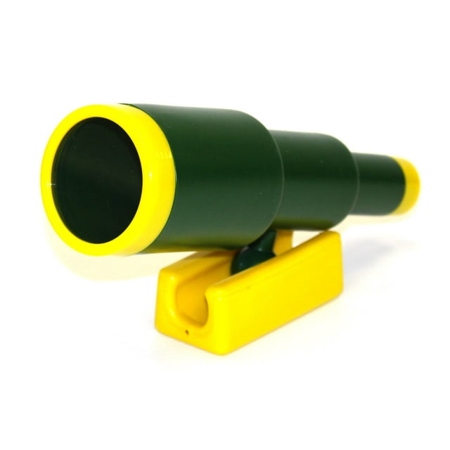 Eastern Jungle Gym Extra Large Plastic Toy Telescope Swing Set Accessory for Outdoor Wooden Swing Set Green and Yellow