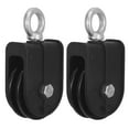 thumbnail image 4 of 2pcs Cable Pulley Swivel Pulley Wire Rope Crane Pulley Block 70mm Lift Load Bearing Pulley, 4 of 7