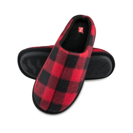 

Hanes Men s Fleece Indoor/Outdoor Clog Slipper (Red Size XX-Large (12.5-13.5))