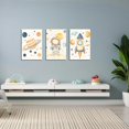 thumbnail image 4 of Hieng 3 Pieces Space Wall Art Astronaut Pictures Rocket Canvas Prints Space Adventure Theme Paintings Explore Dream Galaxy Artwork for Kids Room Decor Unframed, 4 of 6