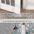 thumbnail image 6 of HOMCOM 8x10 Area Rug, Vintage Machine Washable Rug, Non-Slip Floor Carpet for Living Room, Bedroom, Dining Room, Home Office, Brown and Blue, 6 of 9