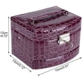 thumbnail image 5 of 3 Layers Jewelry Storage Box with Mirror And Handle for Necklace,Rings,Necklace, 5 of 5