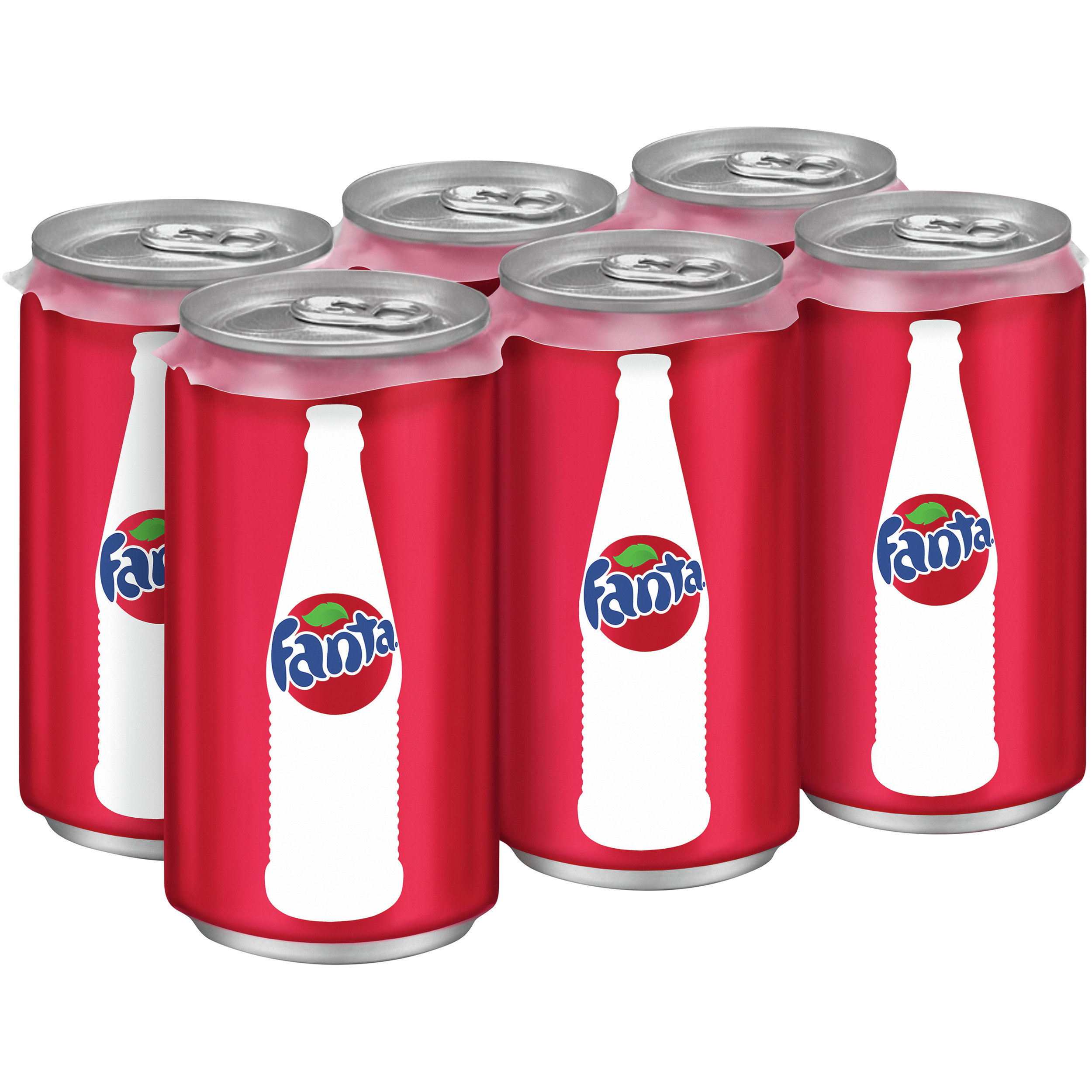 Fanta Strawberry Soda Cans, 7.5 fl oz, 6 Pack