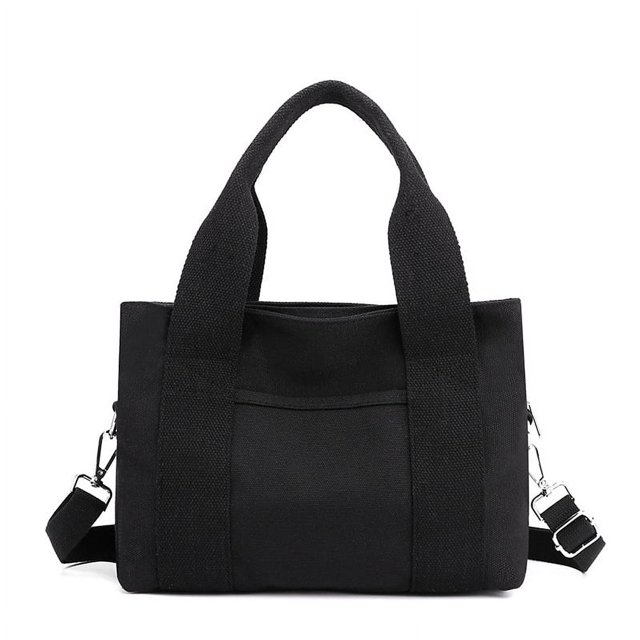 Bolso de lona para mujer, estilo bolso de mano con múltiples bocas, bolso de hombro, bolso de mujer de gran capacidad, bolso pequeño de moda para el trabajo, bolso cruzado