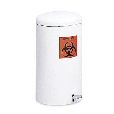 - Safco Step-On Garbage Can SAF9683WH